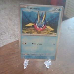 Pokemon Carvanha Trading Card - Blue and Yellow